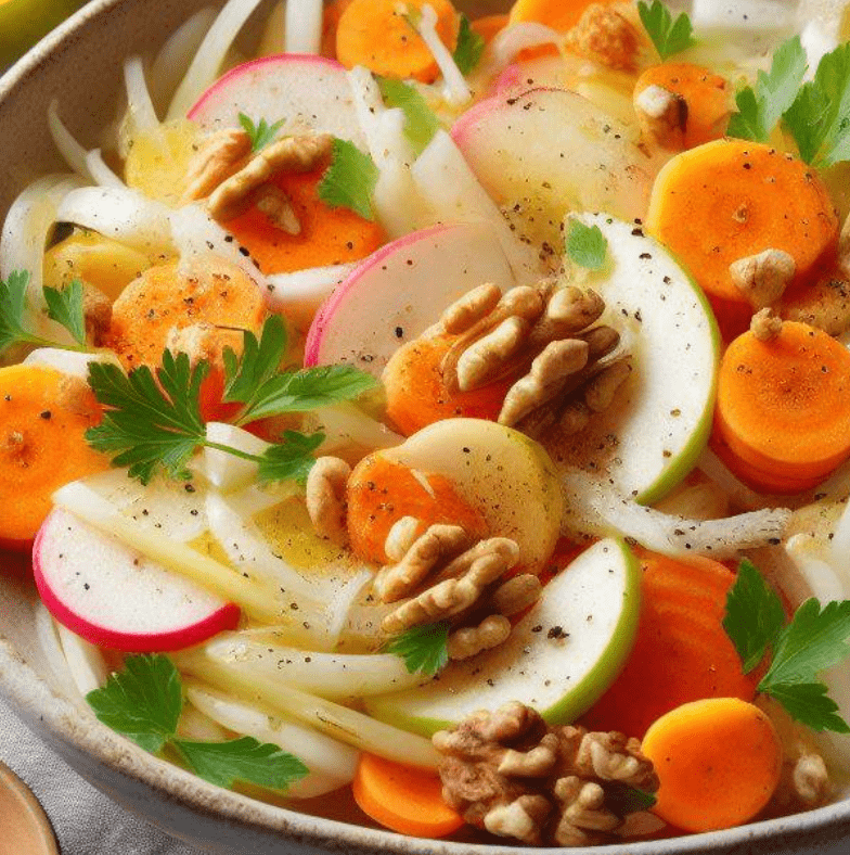 Kohlrabi Karotten Salat