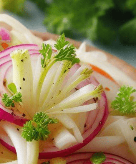 Kohlrabi Radieschen Salat
