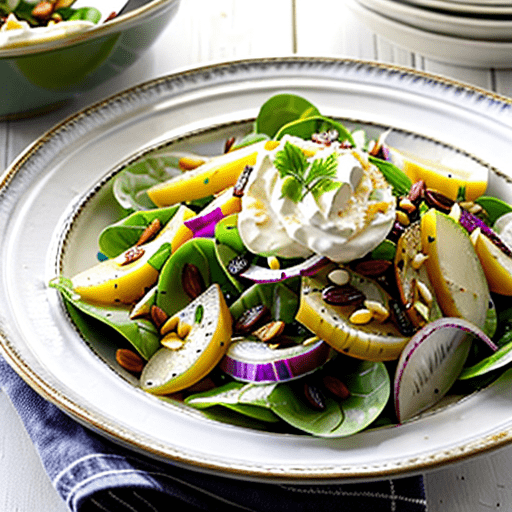 Kohlrabi Salat mit Sahne
