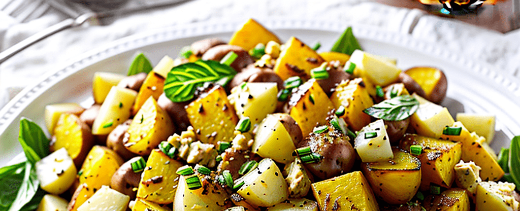 Kürbis Kartoffel Salat