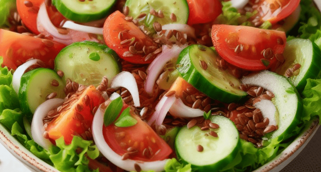 Leinsamen Salat