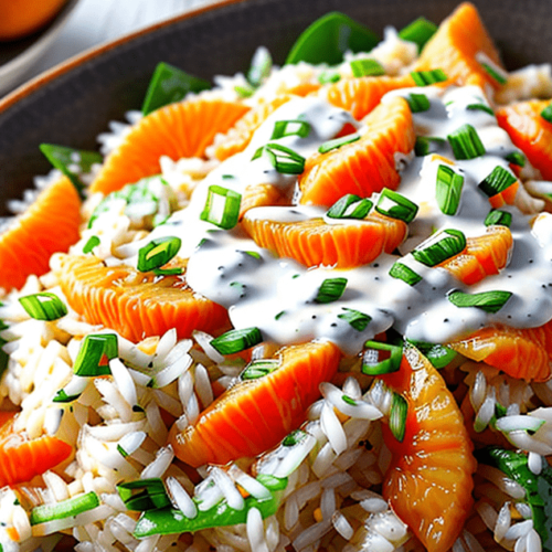 Mandarinen Reis Salat