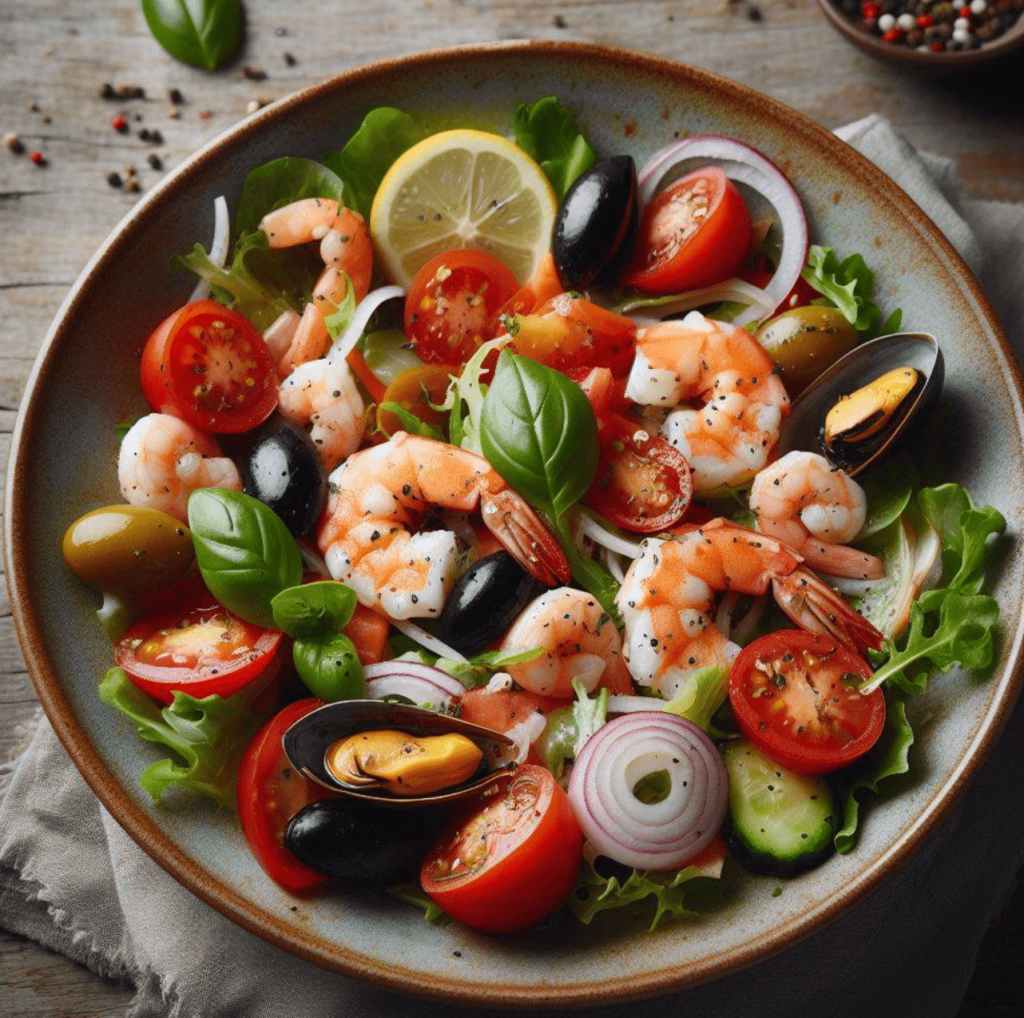 Meeresfrüchte Salat Italienisch