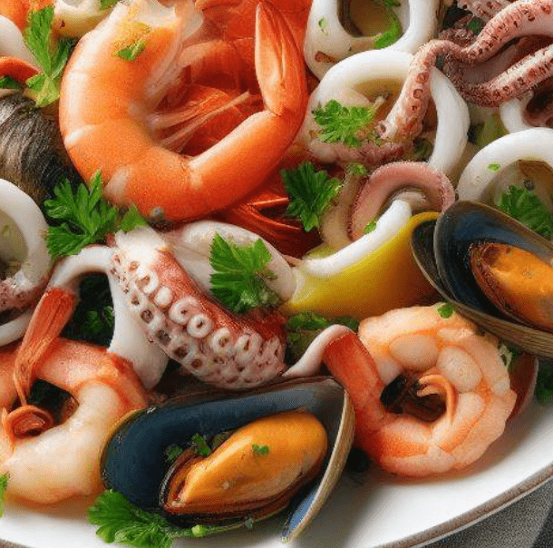 Meeresfrüchte Salat