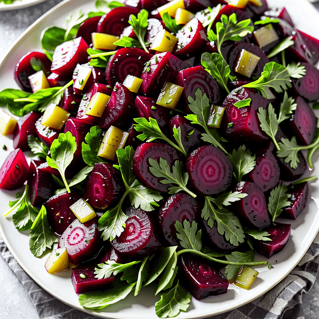 Moderner Rote Beete Salat