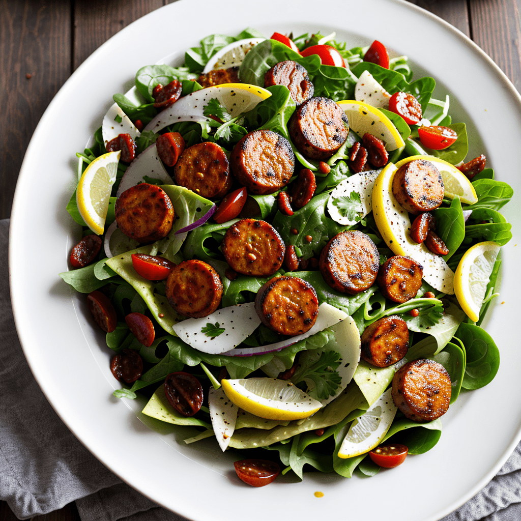 Moderner Würstchensalat