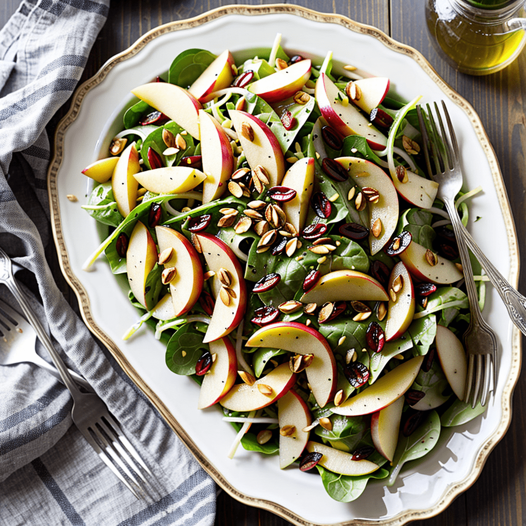 Neuer Apfelsalat mit Nüssen