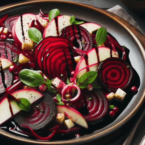 Rote Bete Salat mit Apfel und Balsamico