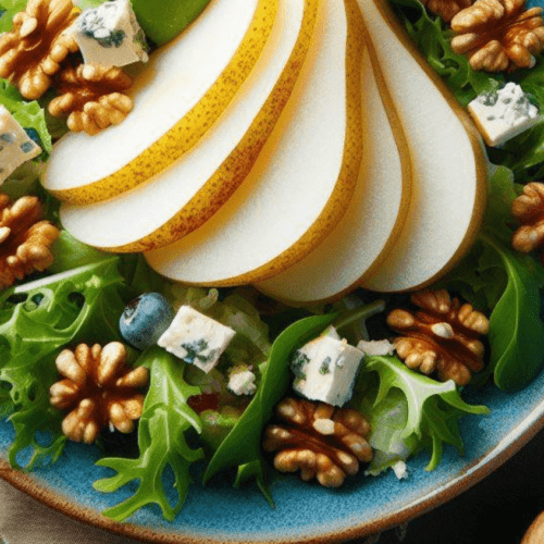 Salat Birne Gorgonzola Walnuss
