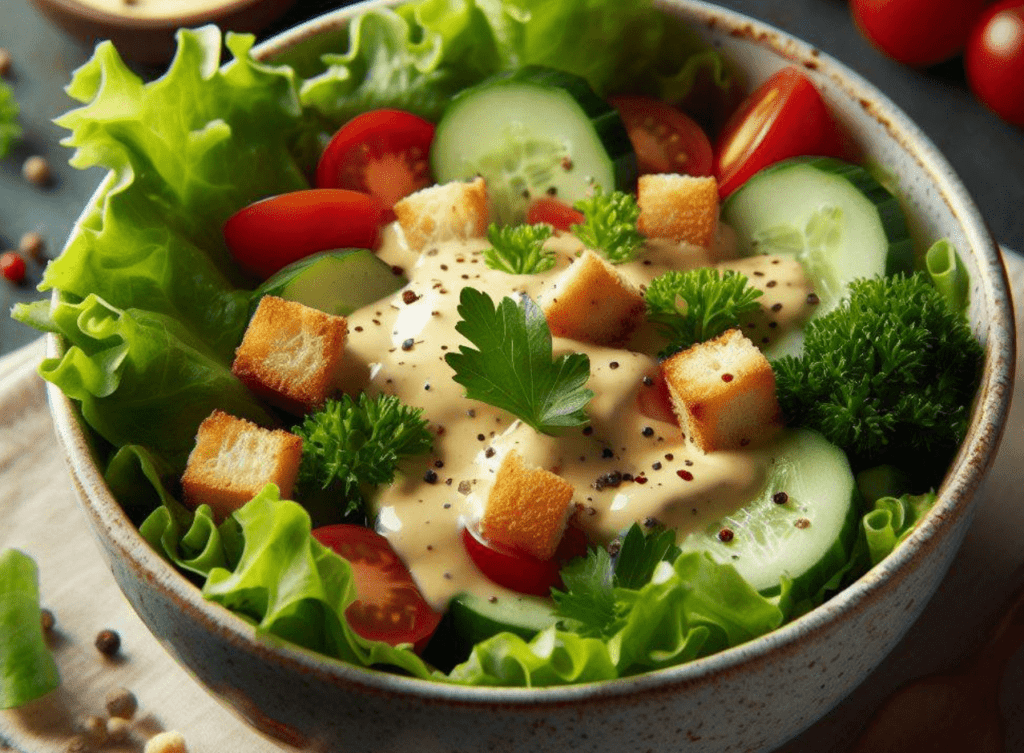 Salat mit Eierlikör