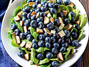 Salat mit Heidelbeeren