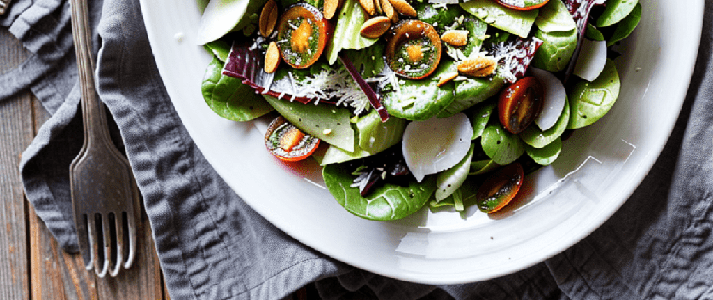 Salat mit Kokosrspeln