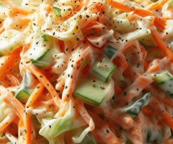 Salat mit Krautsalat