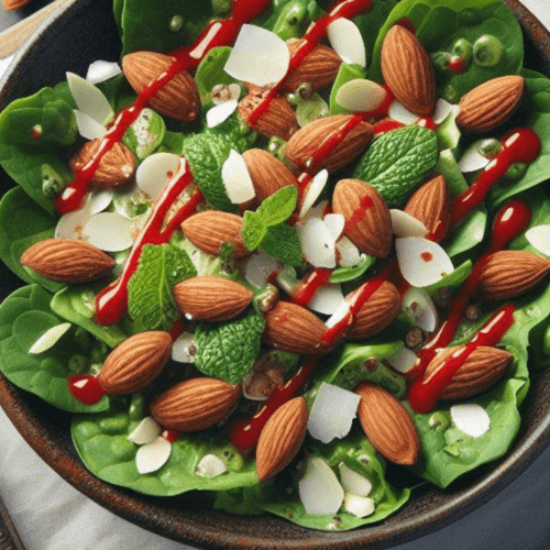 Spinat und Chili Salat