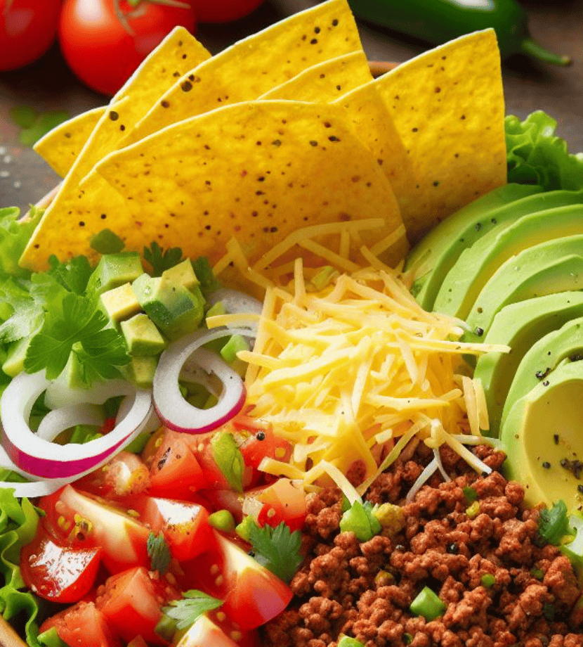 Taco Salat mit Hackfleisch