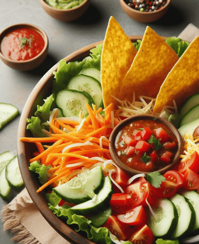 Taco Salat ohne Hackfleisch