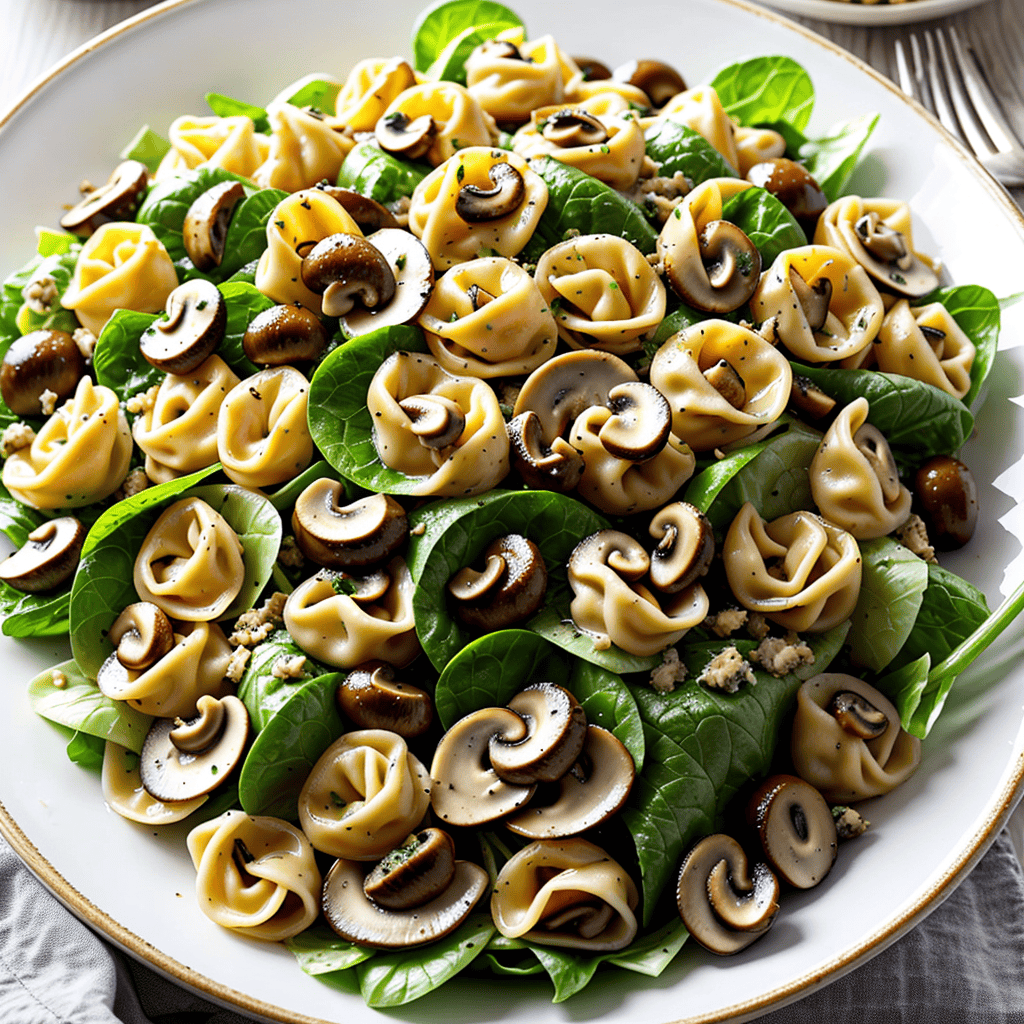 Tortellini Salat mit Champignons
