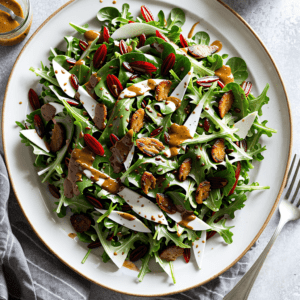 Rucola Salat mit Kürbiskernöl