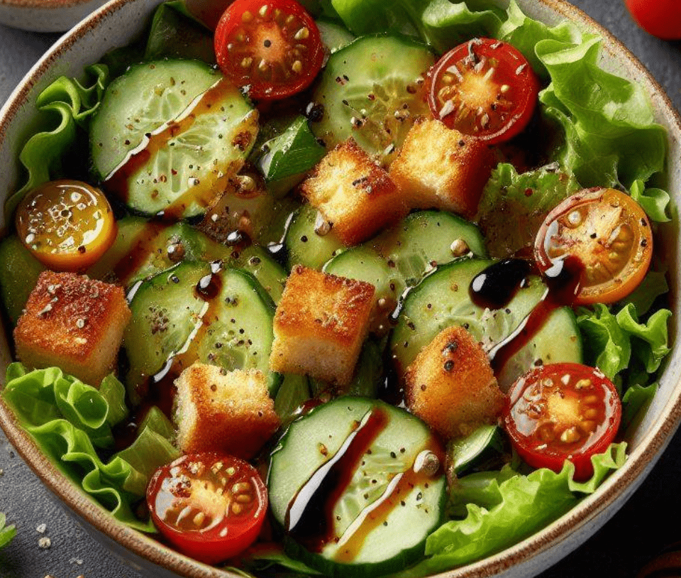 Salat mit Kürbiskernöl