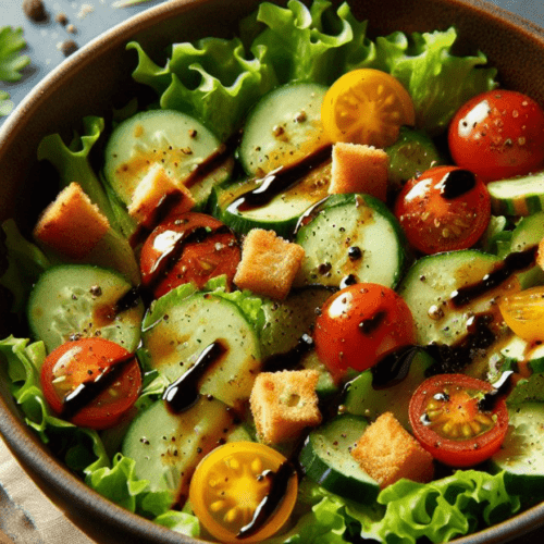 Salat mit Kürbiskernöl