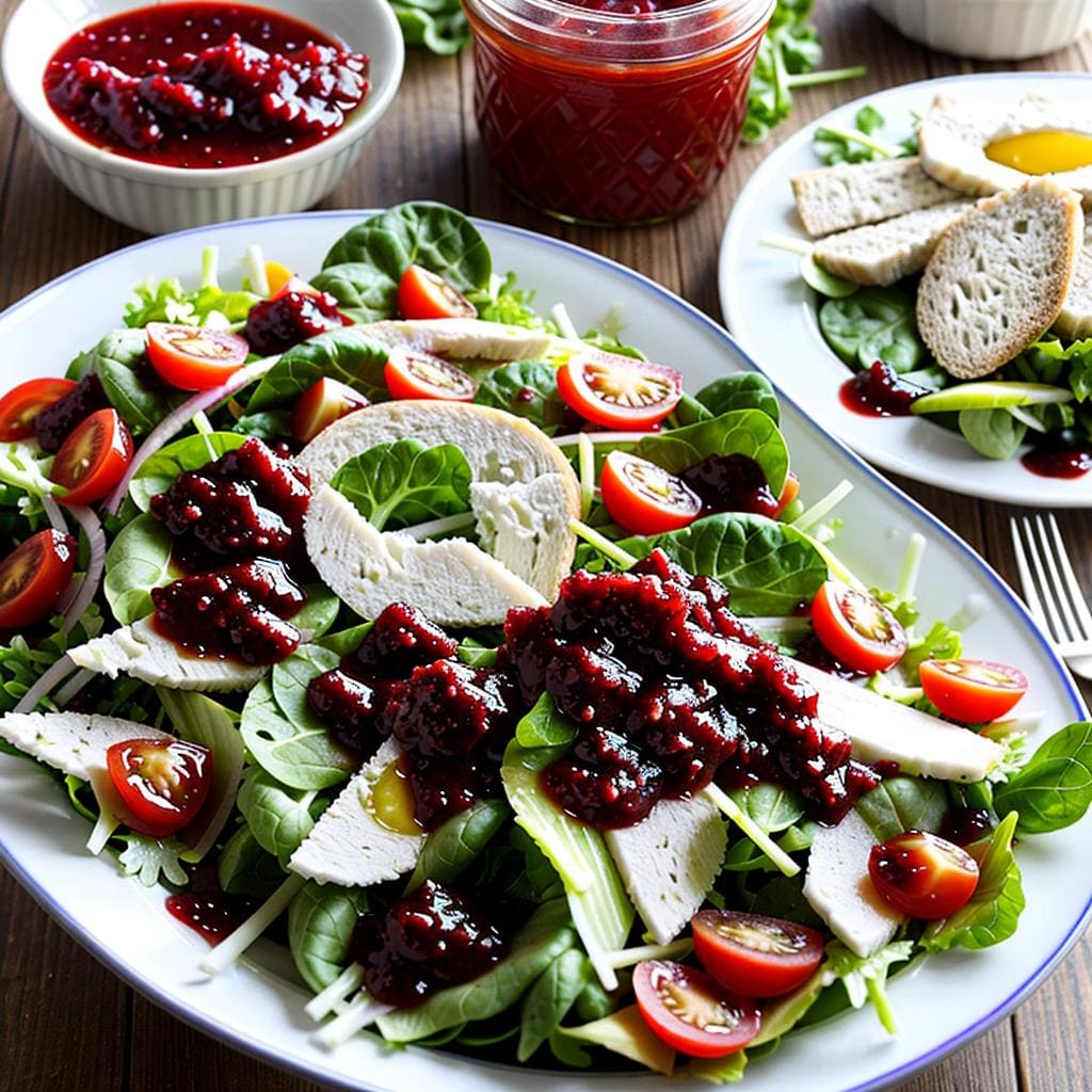 Salat mit Marmelade